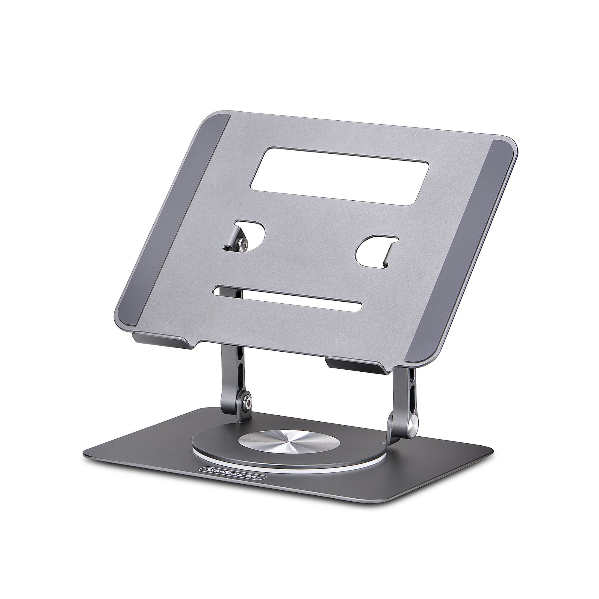StarTech.com Support Rotatif pour PC Portable, Base Pivotante à 360°., Support Rotatif pour Bureau, Hauteur et Inclinaison Réglables, Poids Max 5kg, Construction en Aluminium, Design Portable StarTech.com Support Rotatif pour PC Portable, Base Pivotante à 360°., Support Rotatif pour Bureau, Hauteur et Inclinaison Réglables, Poids Max 5kg, Construction en Aluminium, Design Portable