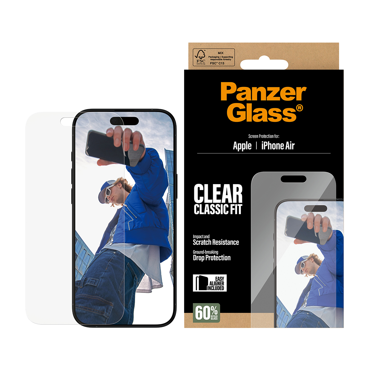  Classic Fit w. EasyAligner Protection d'écran transparent Apple 1 pièce(s)