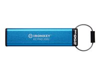 Kingston Technology IronKey Keypad 200 lecteur USB flash 256 Go USB Type-C 3.2 Gen 1 (3.1 Gen 1) Bleu Kingston Technology IronKey Keypad 200 lecteur USB flash 256 Go USB Type-C 3.2 Gen 1 (3.1 Gen 1) Bleu