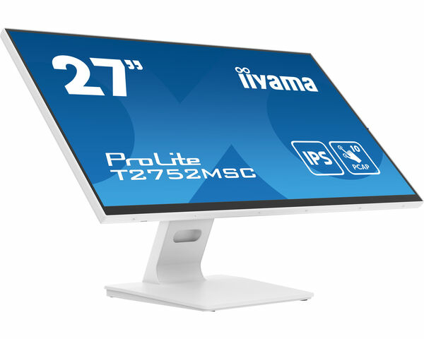 iiyama ProLite T2752MSC-W1 écran plat de PC 68,6 cm (27") 1920 x 1080 pixels Full HD LED Écran tactile Noir iiyama ProLite T2752MSC-W1 écran plat de PC 68,6 cm (27") 1920 x 1080 pixels Full HD LED Écran tactile Noir