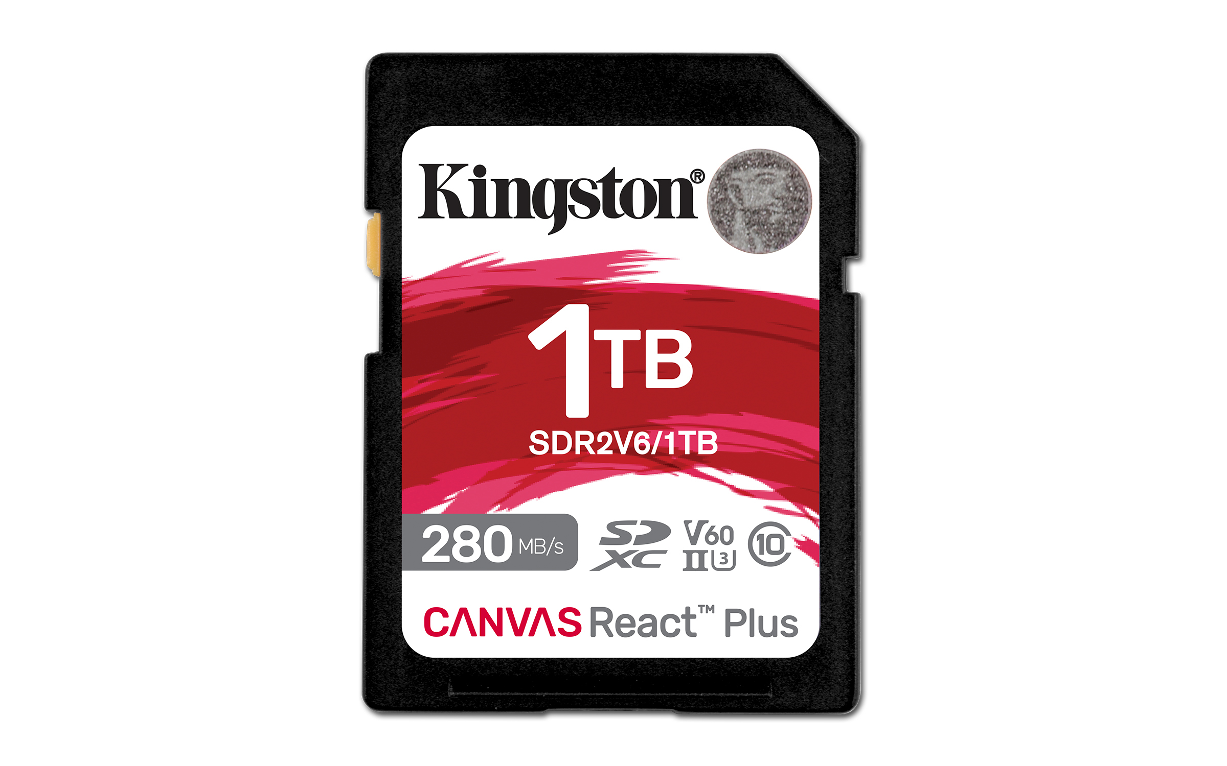 Kingston Technology 1TB Canvas React Plus SDXC UHS-II 280R/150W U3 V60 for Full HD/4K Kingston Technology 1TB Canvas React Plus SDXC UHS-II 280R/150W U3 V60 for Full HD/4K