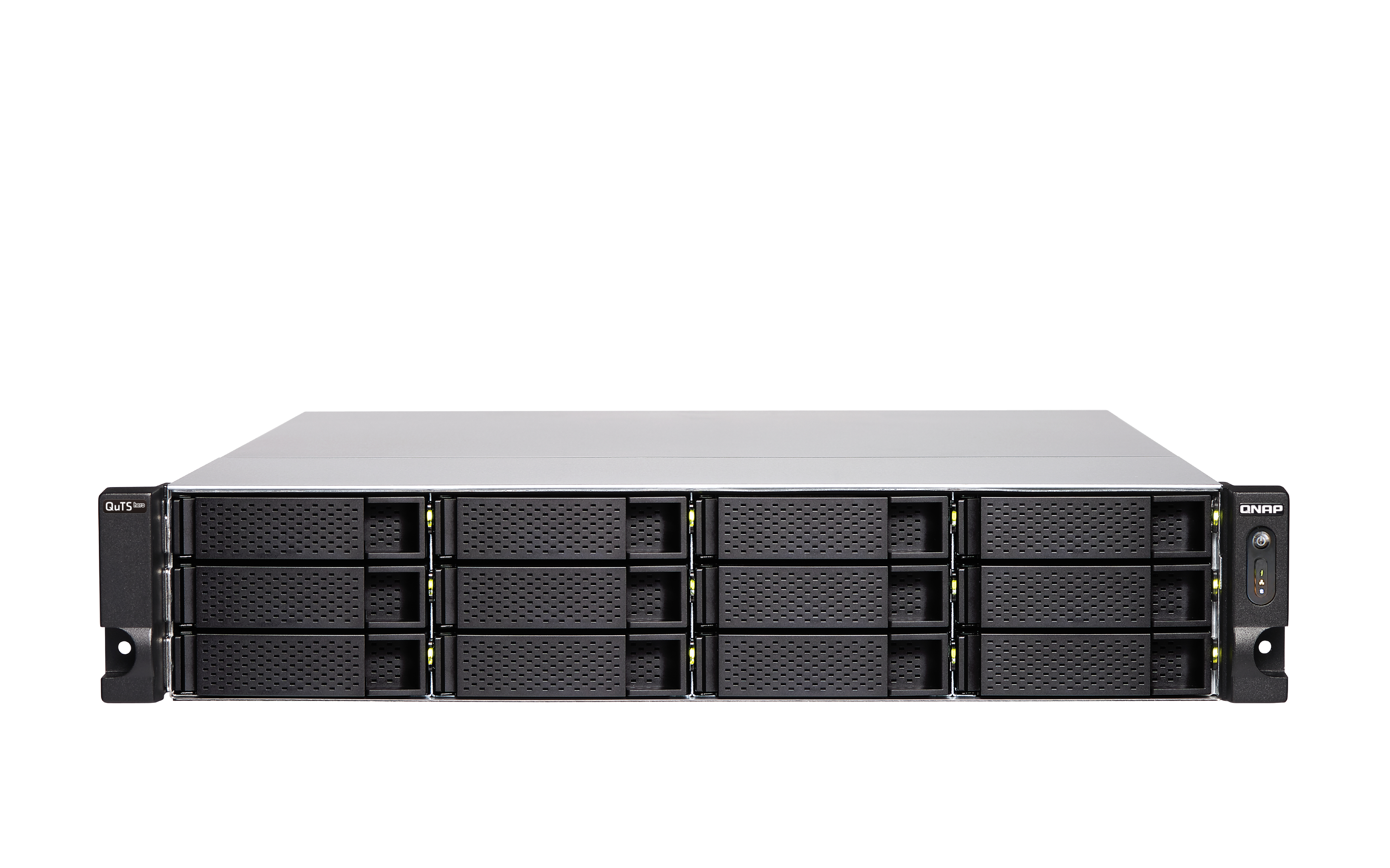QNAP TS-H1886XU-RP-R2 NAS Rack (3 U) Intel® Xeon® D D-1622 32 Go DDR4 0 To QuTS hero Noir, Gris QNAP TS-H1886XU-RP-R2 NAS Rack (3 U) Intel® Xeon® D D-1622 32 Go DDR4 0 To QuTS hero Noir, Gris