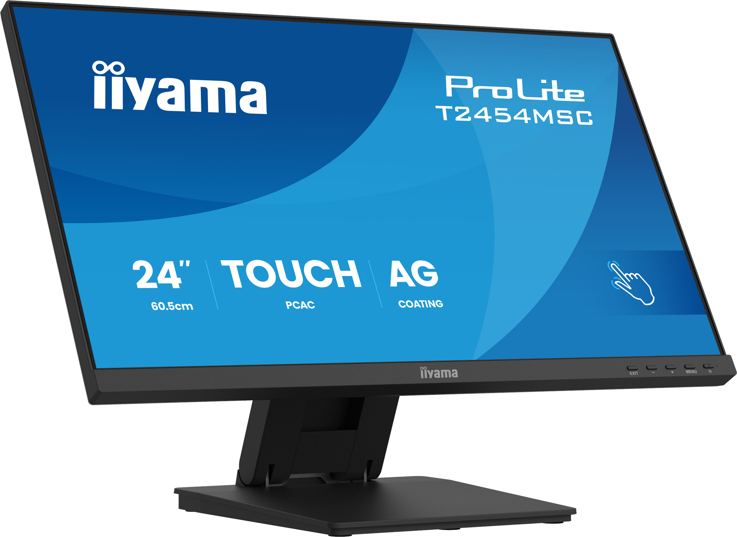 iiyama ProLite T2454MSC-B3AG écran plat de PC 60,5 cm (23.8") 1920 x 1080 pixels Full HD LED Écran tactile Multi-utilisateur Noir
