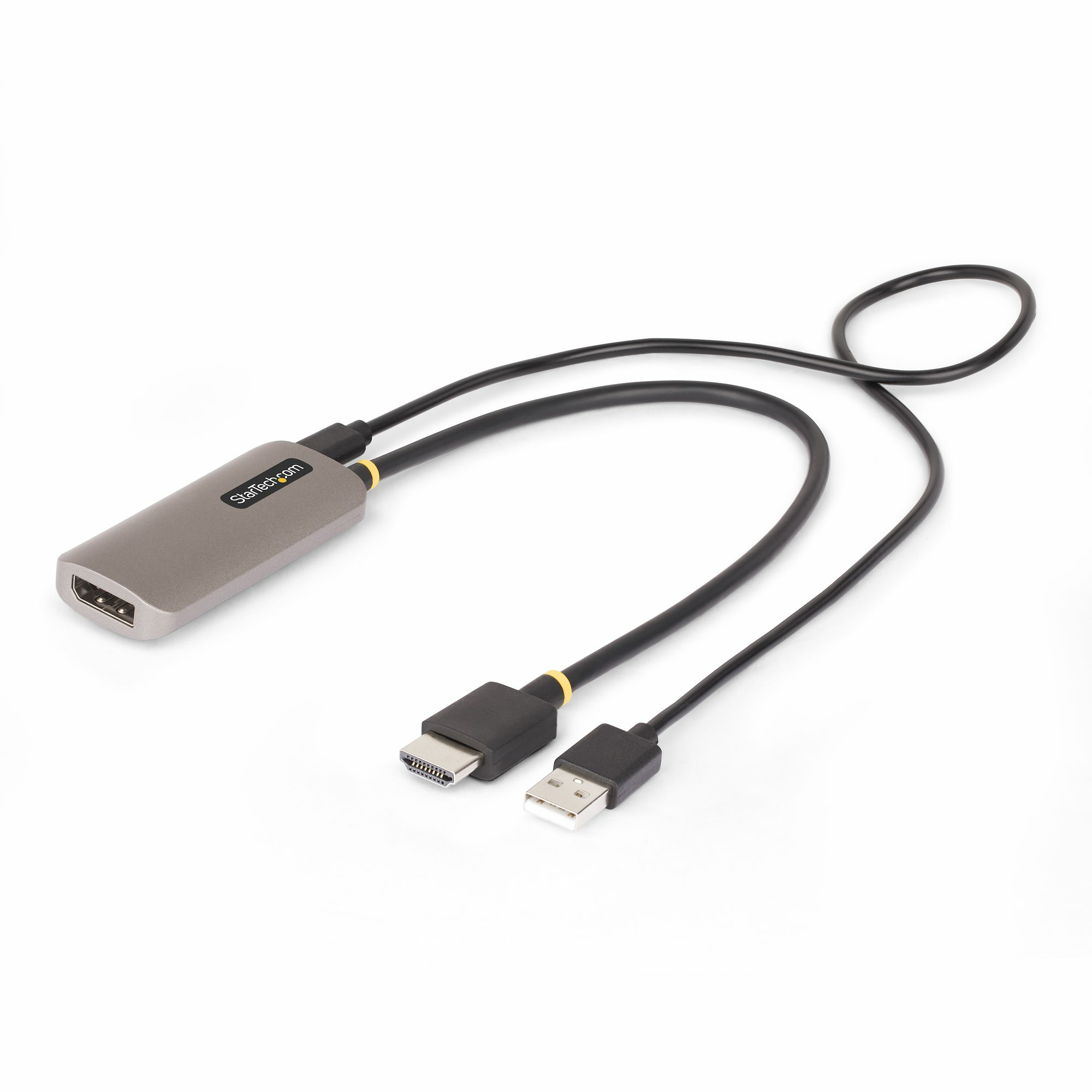 StarTech.com Câble Adaptateur HDMI vers DisplayPort de 30cm, 8K 60Hz, Convertisseur Vidéo Actif HDMI 2.1 vers DP 1.4, Câble HDMI vers DisplayPort 1.4, Alimenté par Bus USB avec Câble Inclus StarTech.com Câble Adaptateur HDMI vers DisplayPort de 30cm, 8K 60Hz, Convertisseur Vidéo Actif HDMI 2.1 vers DP 1.4, Câble HDMI vers DisplayPort 1.4, Alimenté par Bus USB avec Câble Inclus