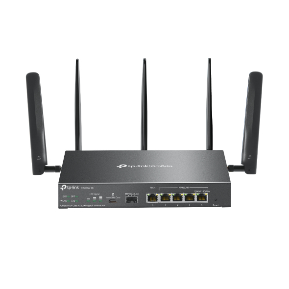 TP-Link Omada ER706W-4G routeur sans fil Gigabit Ethernet Bi-bande (2,4 GHz / 5 GHz) Noir TP-Link Omada ER706W-4G routeur sans fil Gigabit Ethernet Bi-bande (2,4 GHz / 5 GHz) Noir