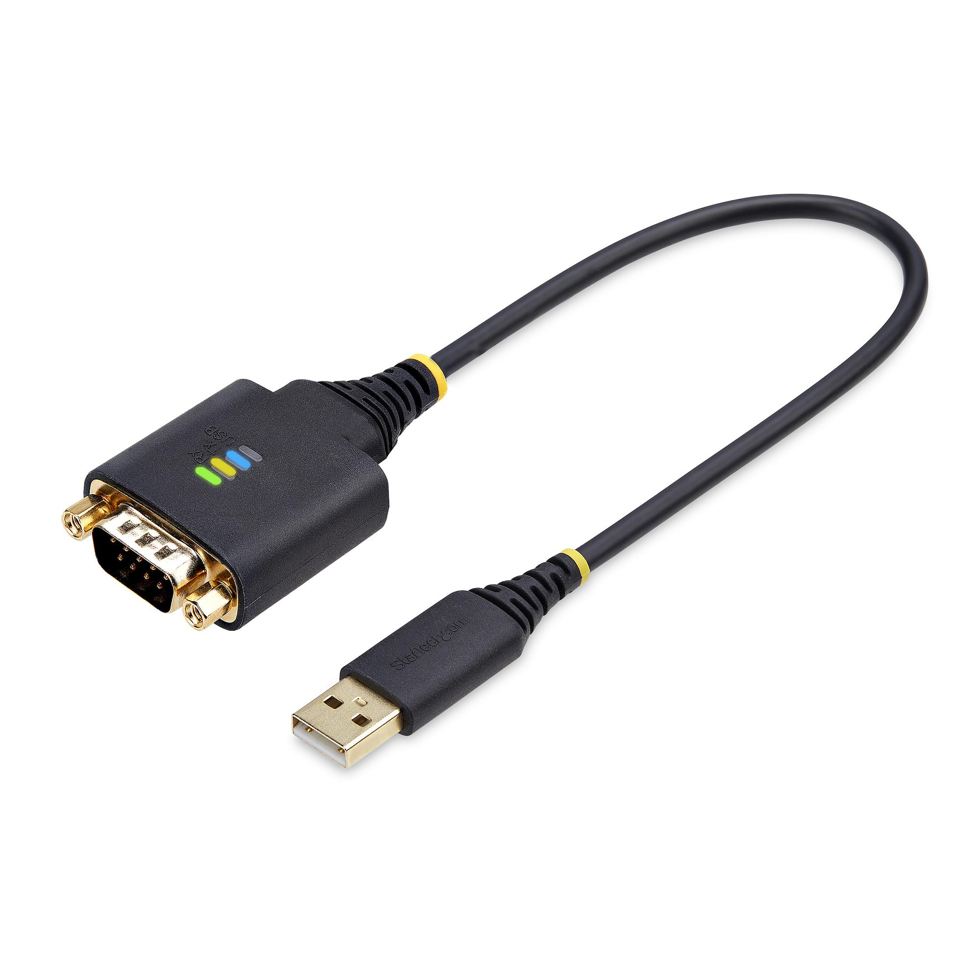 StarTech.com 1P1FFC-USB-SERIAL câble Série Noir 0,3 m USB Type-A DB-9 StarTech.com 1P1FFC-USB-SERIAL câble Série Noir 0,3 m USB Type-A DB-9