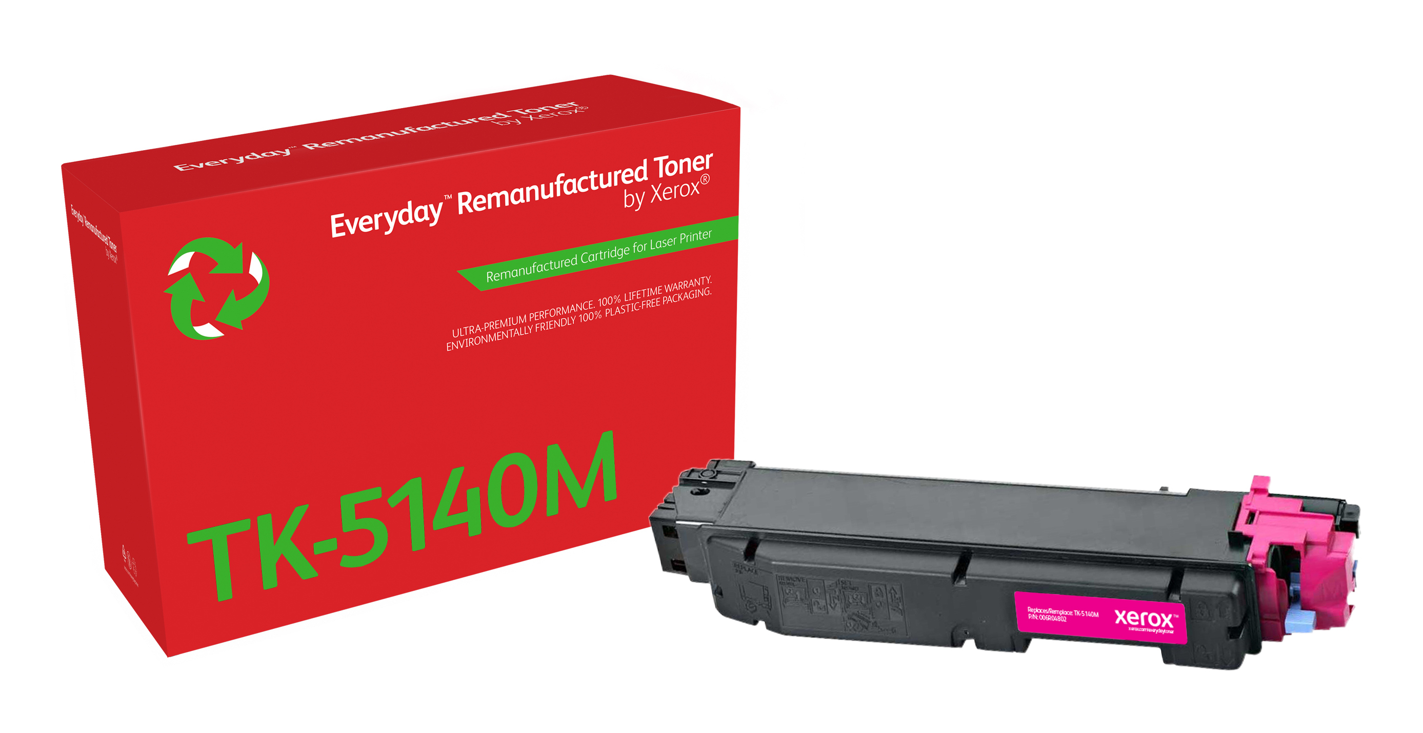 Remanufacturé Everyday Toner remanufacturé Magenta Everyday™ de Xerox compatible avec Kyocera TK-5140M, Capacité standard Remanufacturé Everyday Toner remanufacturé Magenta Everyday™ de Xerox compatible avec Kyocera TK-5140M, Capacité standard