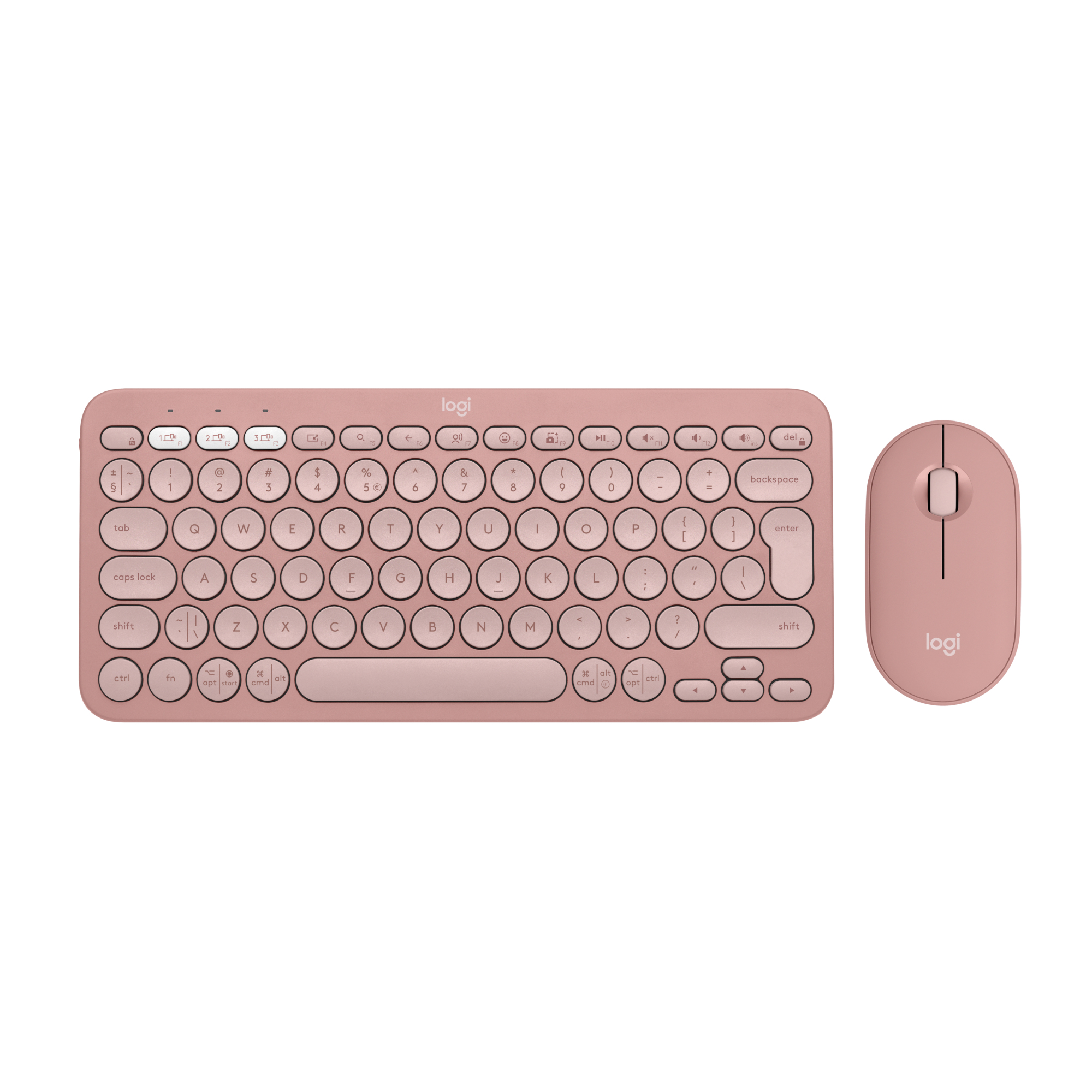 Logitech Pebble 2 Combo clavier Souris incluse Universel RF sans fil + Bluetooth QWERTY US International Rose Logitech Pebble 2 Combo clavier Souris incluse Universel RF sans fil + Bluetooth QWERTY US International Rose