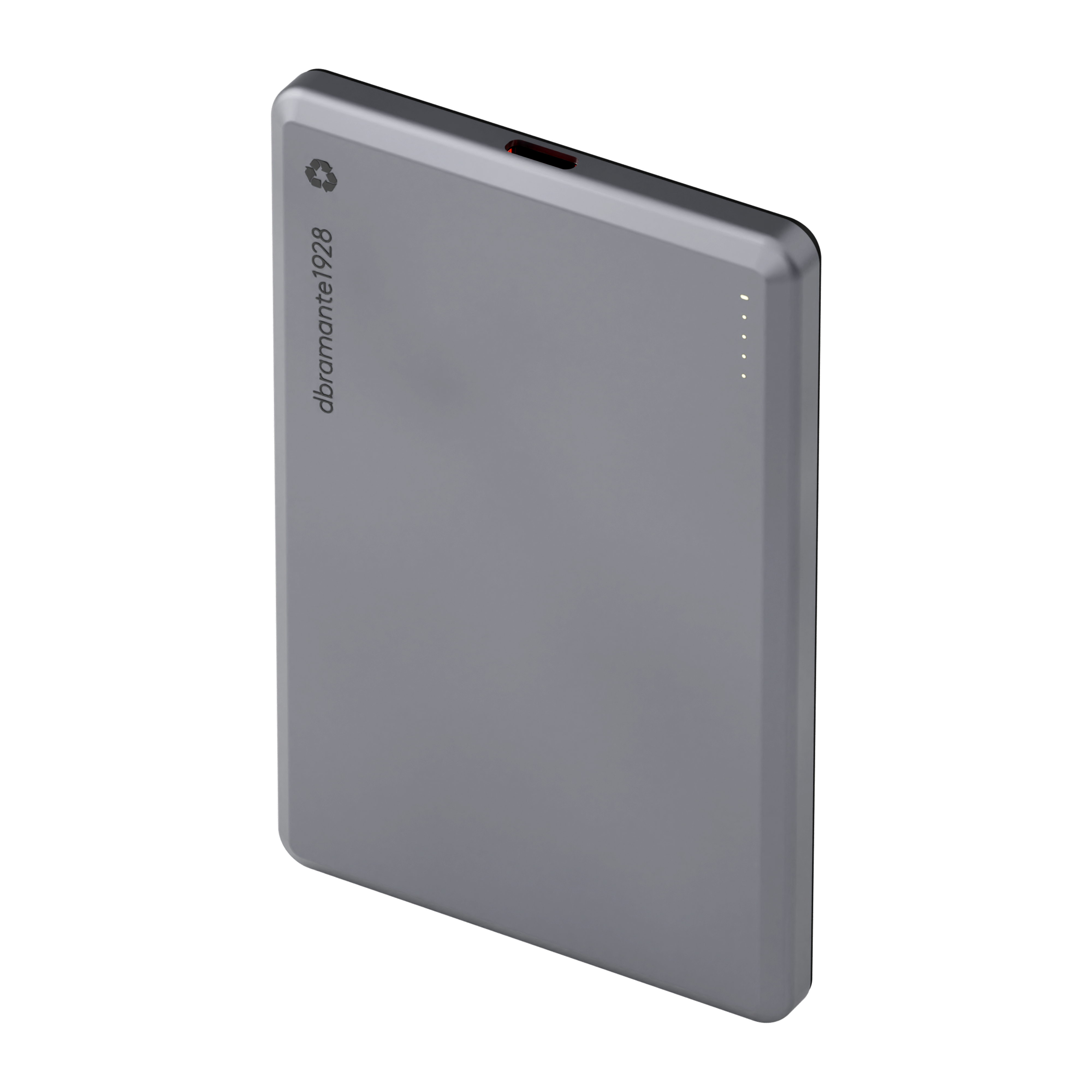 dbramante1928 CP05SLBL7177 banque d'alimentation électrique 5000 mAh Recharge sans fil Gris