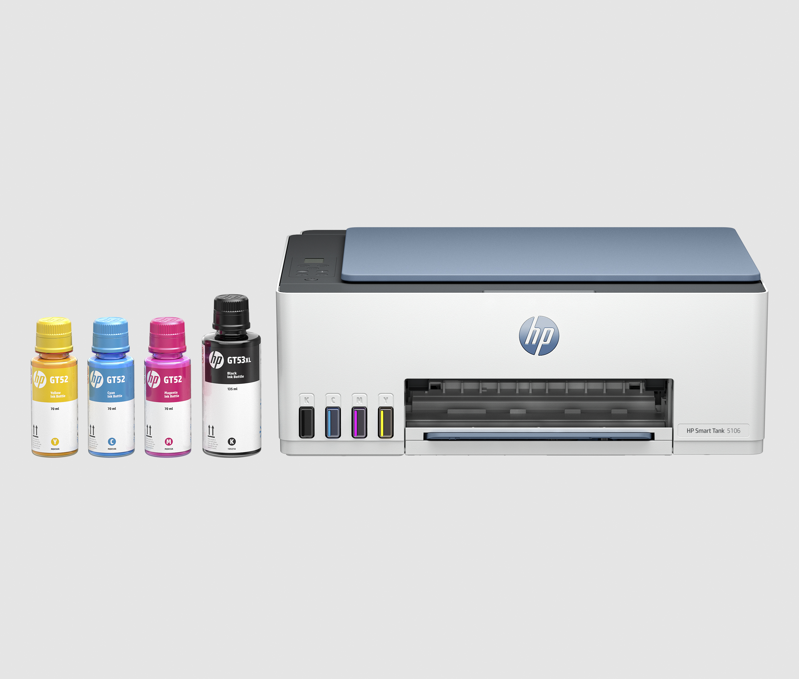HP Smart Tank Imprimante Tout-en-un 5106, Couleur, Imprimante pour Maison et Bureau à domicile, Impression, copie, numérisation, Sans fil. Réservoir d’imprimante haute capacité. Impression depuis un téléphone ou une tablette. Numérisation vers PDF