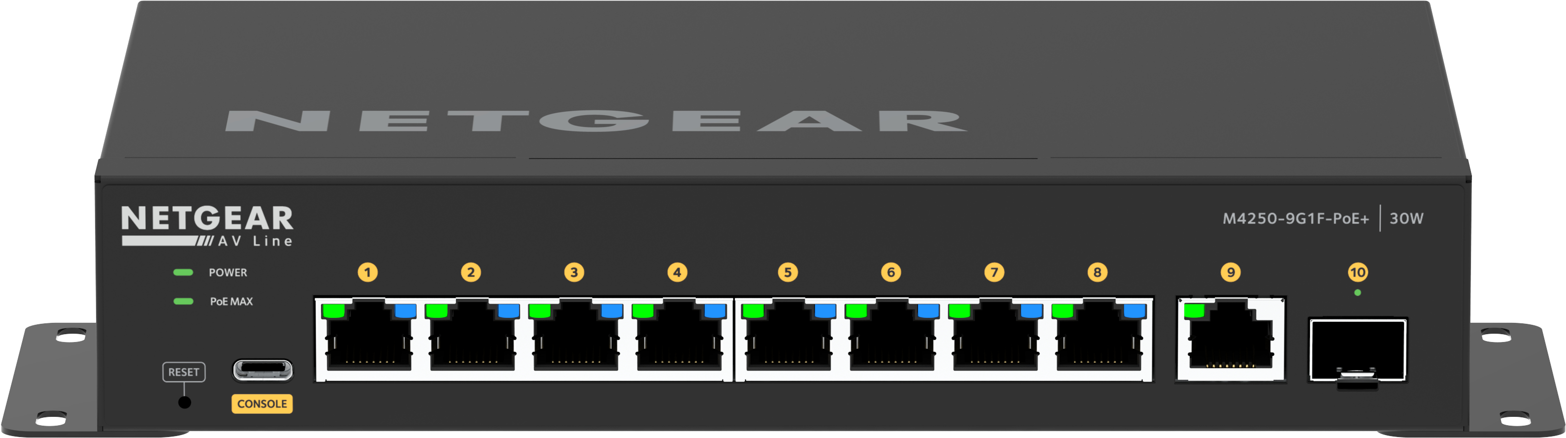 NETGEAR GSM4210PD-100EUS commutateur réseau Géré L2/L3 Gigabit Ethernet (10/100/1000) Connexion Ethernet, supportant l'alimentation via ce port (PoE) Noir NETGEAR GSM4210PD-100EUS commutateur réseau Géré L2/L3 Gigabit Ethernet (10/100/1000) Connexion Ethernet, supportant l'alimentation via ce port (PoE) Noir