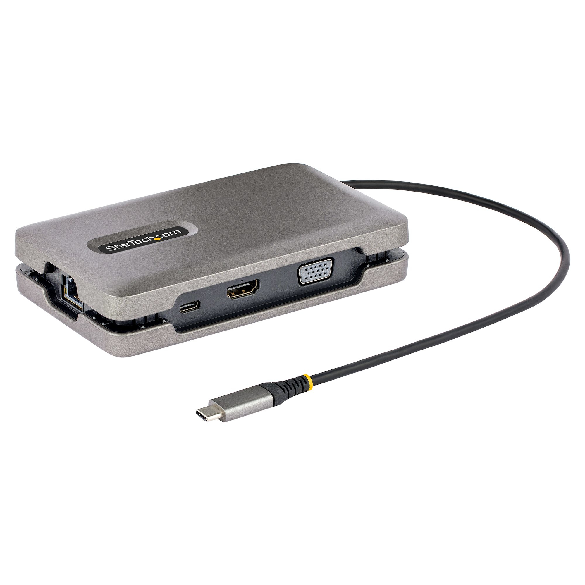 StarTech.com Adaptateur Multiport USB C - Station d'Accueil USB C avec Sortie Vidéo USB-C DP Alt Mode/4K HDMI 2.0/VGA - Hub/Dock USB C Double Écran - Mini Station d'Accueil pour PC Portable, 100W PD Pass-Through StarTech.com Adaptateur Multiport USB C - Station d'Accueil USB C avec Sortie Vidéo USB-C DP Alt Mode/4K HDMI 2.0/VGA - Hub/Dock USB C Double Écran - Mini Station d'Accueil pour PC Portable, 100W PD Pass-Through
