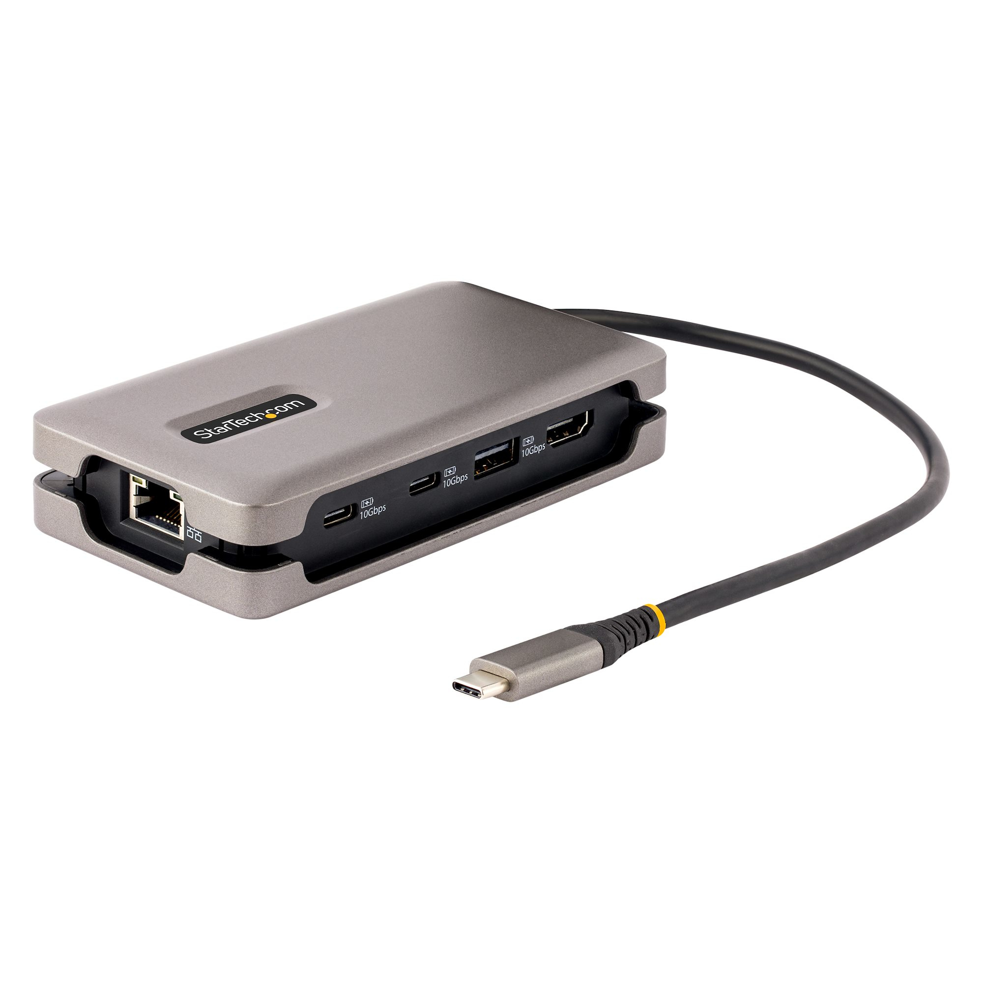 StarTech.com Adaptateur Multiport USB C - Station d'Accueil USB C, 4K 60Hz HDMI 2.0b, HDR, Hub USB 3.2 Gen 2 10Gbps - Mini Dock USB C 100W PD Pass-Through - Adaptateur Vidéo avec Câble de 30cm pour PC Portable StarTech.com Adaptateur Multiport USB C - Station d'Accueil USB C, 4K 60Hz HDMI 2.0b, HDR, Hub USB 3.2 Gen 2 10Gbps - Mini Dock USB C 100W PD Pass-Through - Adaptateur Vidéo avec Câble de 30cm pour PC Portable