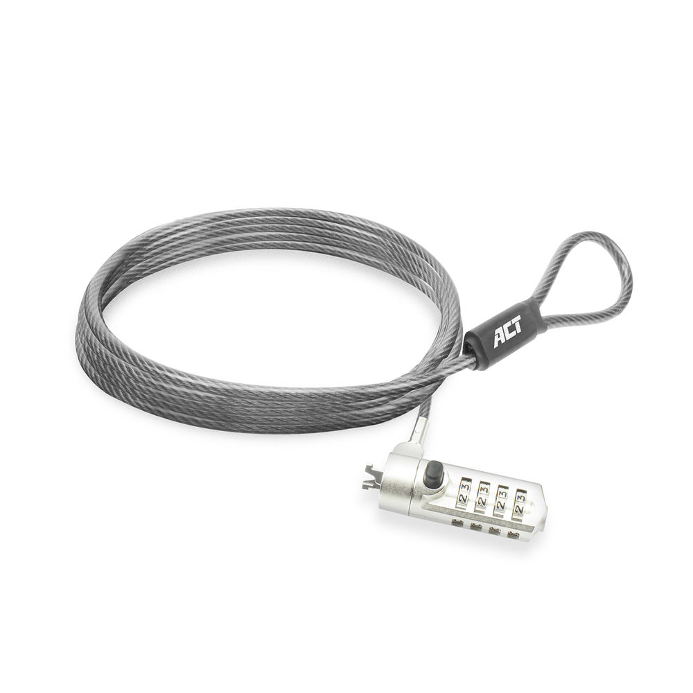 ACT AC9025 câble antivol Métallique 2 m ACT AC9025 câble antivol Métallique 2 m