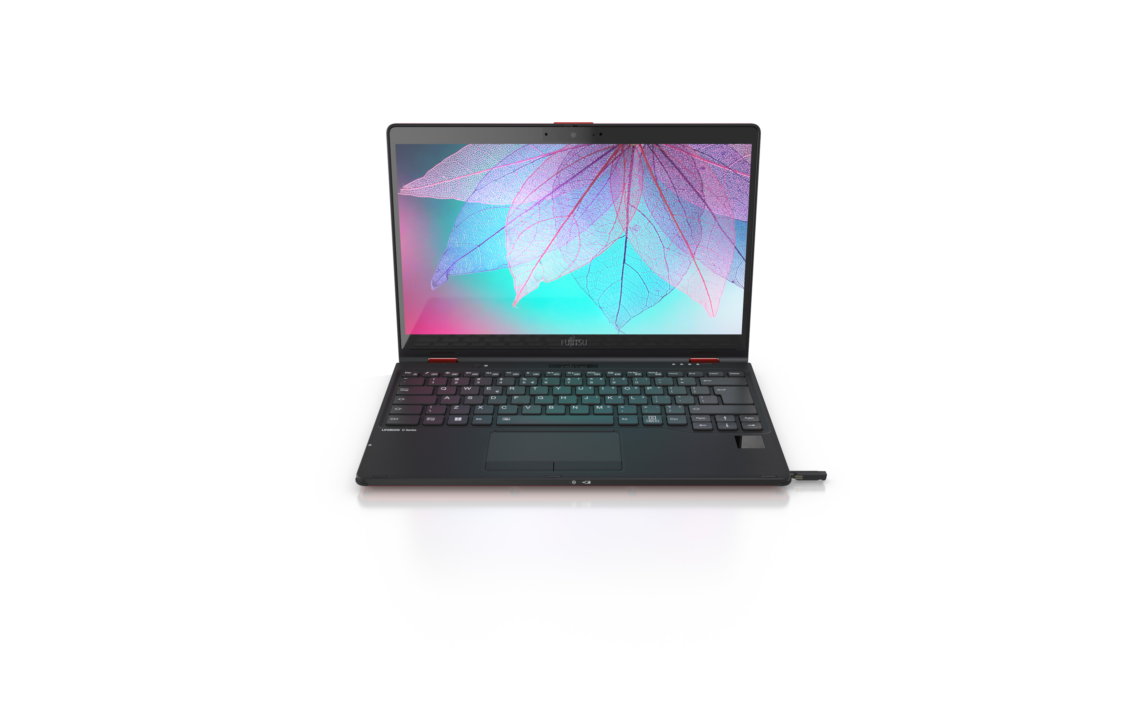 Fujitsu LIFEBOOK U9312X i5-1235U Hybride (2-en-1) 33,8 cm (13.3") Écran tactile Full HD Intel® Core™ i5 16 Go LPDDR4x-SDRAM 512 Go SSD Wi-Fi 6E (802.11ax) Windows 11 Pro Rouge