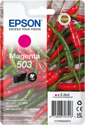 Epson 503 cartouche d'encre 1 pièce(s) Original Rendement standard Magenta Epson 503 cartouche d'encre 1 pièce(s) Original Rendement standard Magenta