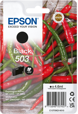 Epson 503 cartouche d'encre 1 pièce(s) Original Rendement standard Noir Epson 503 cartouche d'encre 1 pièce(s) Original Rendement standard Noir