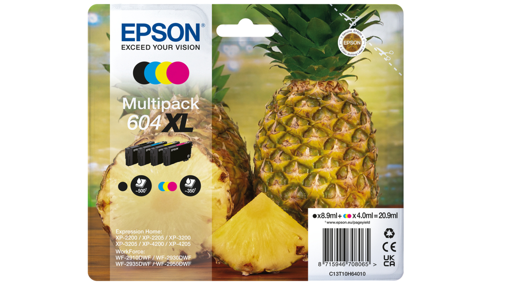 Epson 604XL cartouche d'encre 4 pièce(s) Original Rendement élevé (XL) Noir, Cyan, Magenta, Jaune Epson 604XL cartouche d'encre 4 pièce(s) Original Rendement élevé (XL) Noir, Cyan, Magenta, Jaune