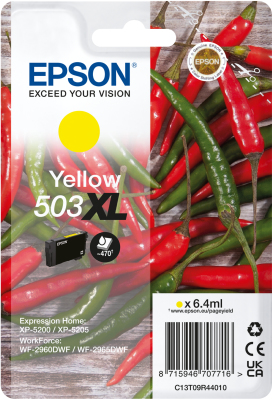 Epson 503XL cartouche d'encre 1 pièce(s) Original Rendement élevé (XL) Jaune Epson 503XL cartouche d'encre 1 pièce(s) Original Rendement élevé (XL) Jaune