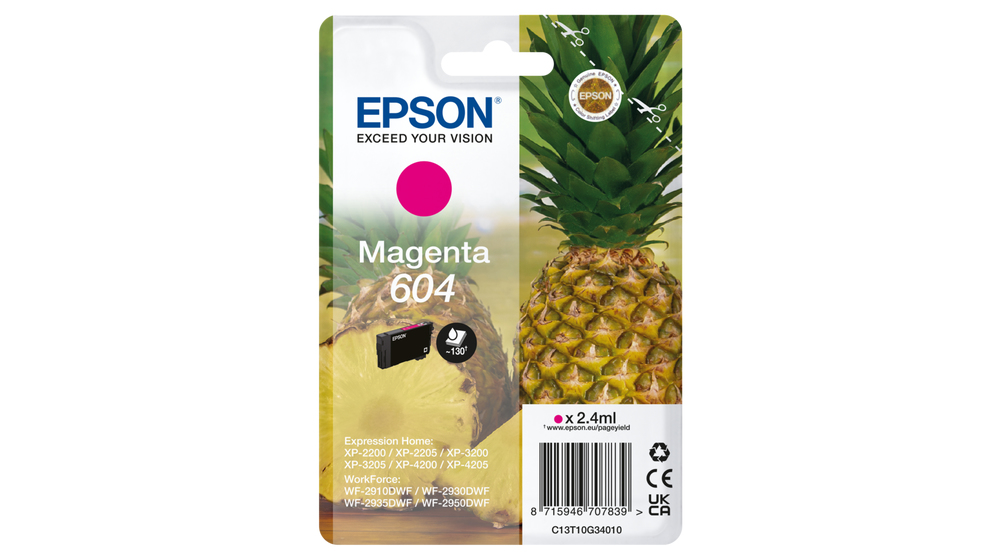 Epson 604 cartouche d'encre 1 pièce(s) Compatible Rendement standard Magenta Epson 604 cartouche d'encre 1 pièce(s) Compatible Rendement standard Magenta