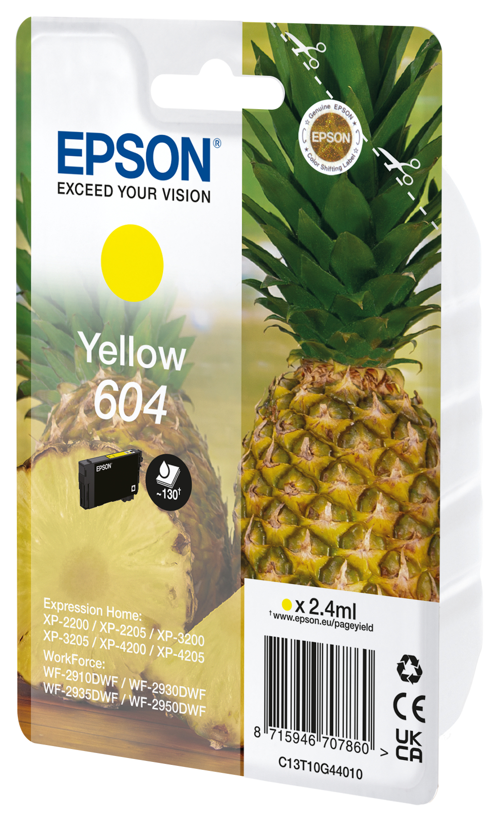 Epson 604 cartouche d'encre 1 pièce(s) Original Rendement standard Jaune Epson 604 cartouche d'encre 1 pièce(s) Original Rendement standard Jaune