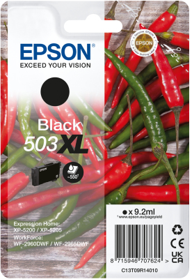 Epson 503XL cartouche d'encre 1 pièce(s) Original Rendement élevé (XL) Noir Epson 503XL cartouche d'encre 1 pièce(s) Original Rendement élevé (XL) Noir
