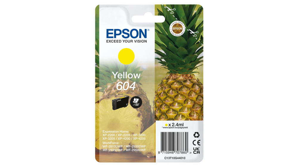 Epson 604 cartouche d'encre 1 pièce(s) Original Rendement standard Jaune Epson 604 cartouche d'encre 1 pièce(s) Original Rendement standard Jaune