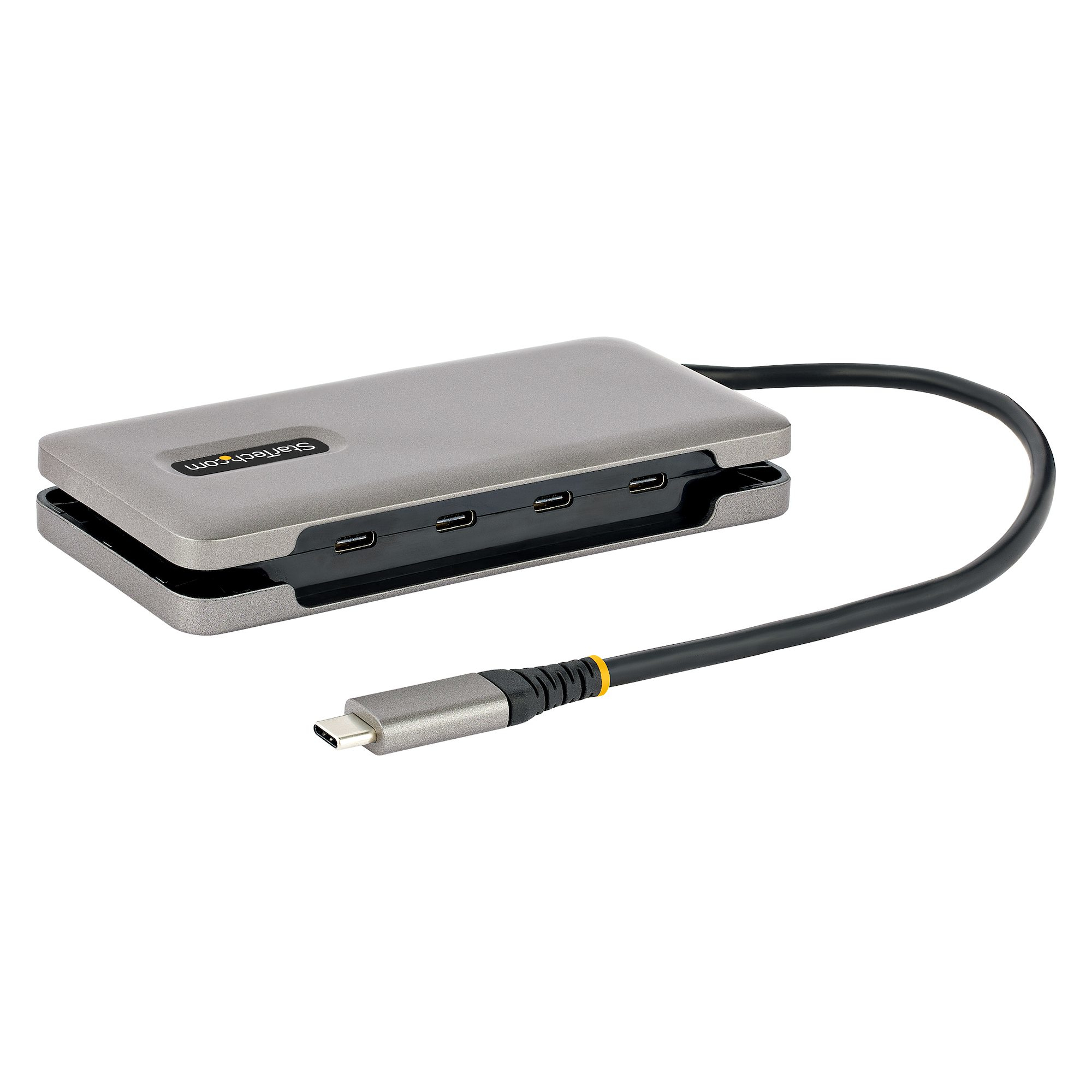 StarTech.com Hub USB C 4 Ports - 4x Ports USB-C, USB 3.1 10Gbps - Hub USB 3.2 Portable avec Power Delivery Pass-Through 100W - Hub USB Type C avec Câble Enveloppant de 25cm - Splitter USB-C StarTech.com Hub USB C 4 Ports - 4x Ports USB-C, USB 3.1 10Gbps - Hub USB 3.2 Portable avec Power Delivery Pass-Through 100W - Hub USB Type C avec Câble Enveloppant de 25cm - Splitter USB-C