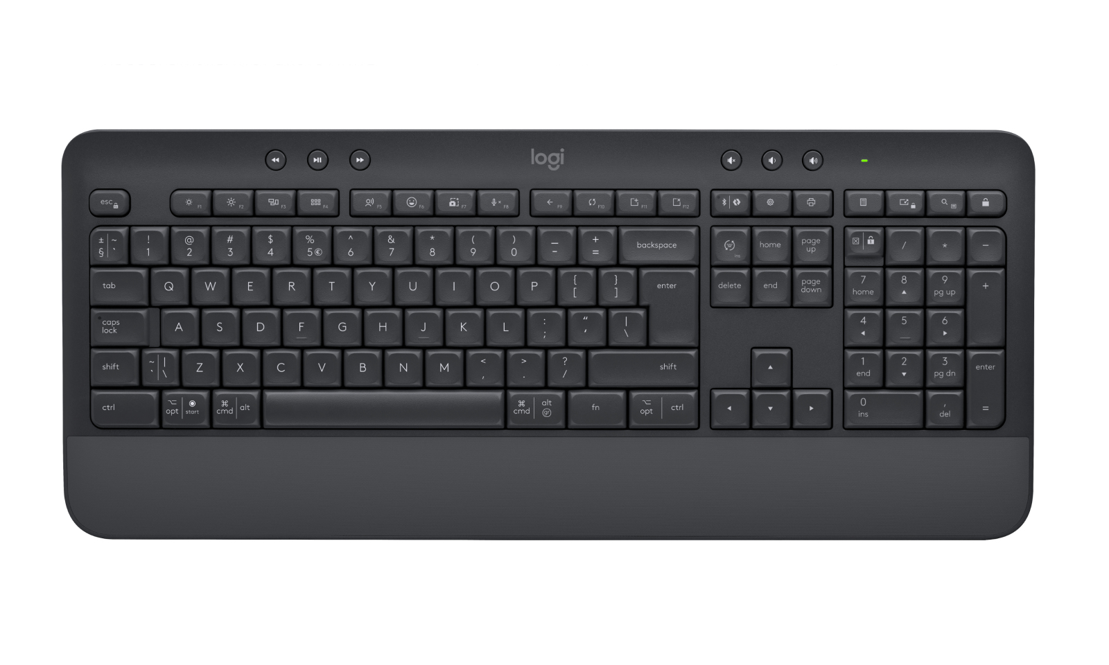 Logitech Signature K650 clavier RF sans fil + Bluetooth QWERTY US International Graphite Logitech Signature K650 clavier RF sans fil + Bluetooth QWERTY US International Graphite