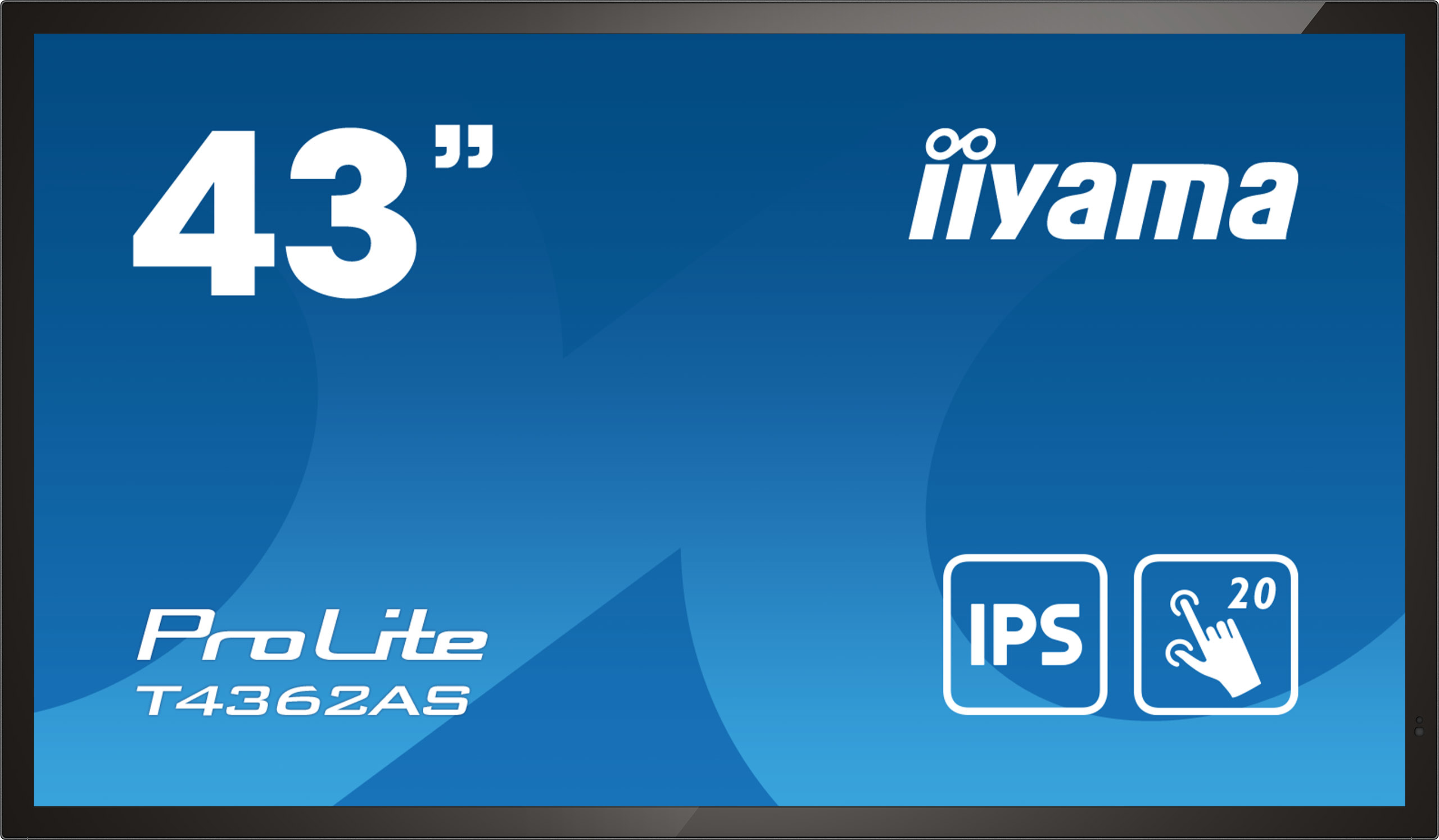 iiyama T4362AS-B1 affichage de messages Écran plat interactif 108 cm (42.5") IPS 500 cd/m² 4K Ultra HD Noir Écran tactile Intégré dans le processeur Android 8.0 24/7