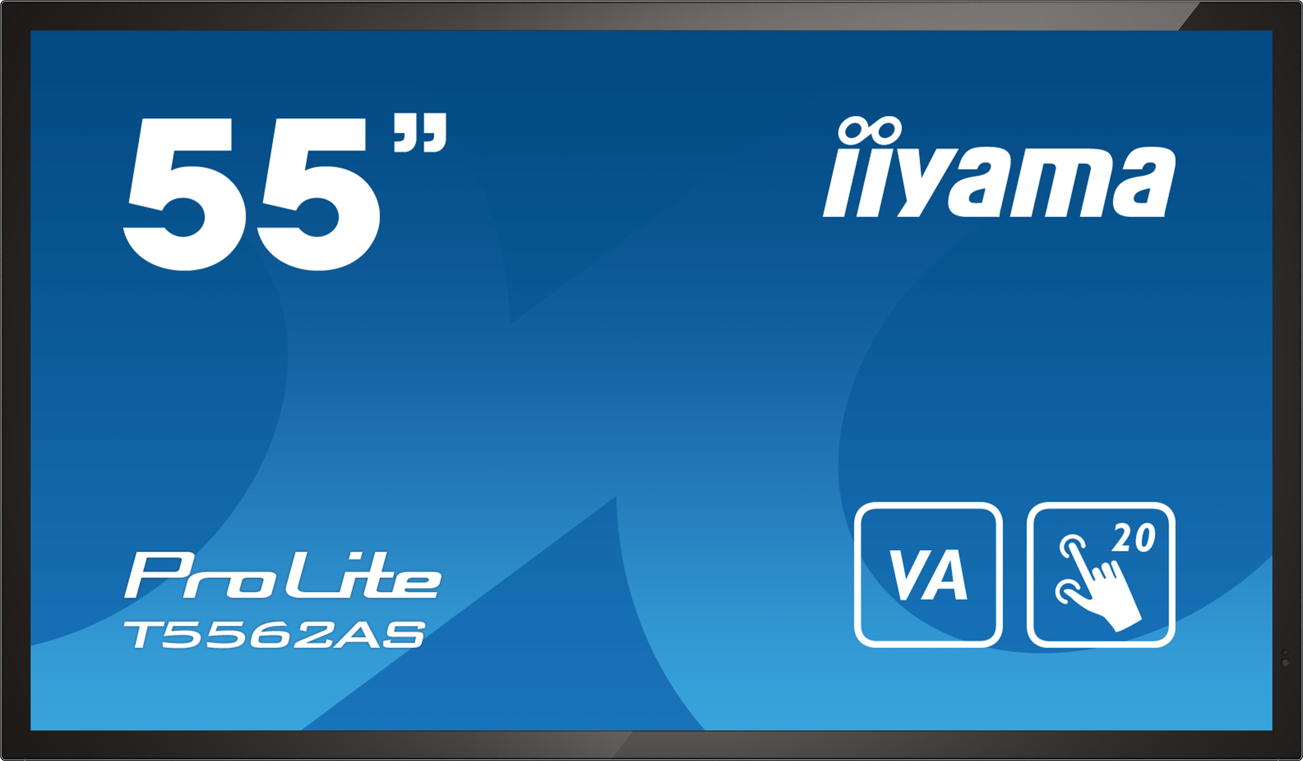 iiyama T5562AS-B1 affichage de messages Écran plat interactif 138,7 cm (54.6") VA 500 cd/m² 4K Ultra HD Noir Écran tactile Intégré dans le processeur Android 8.0 24/7