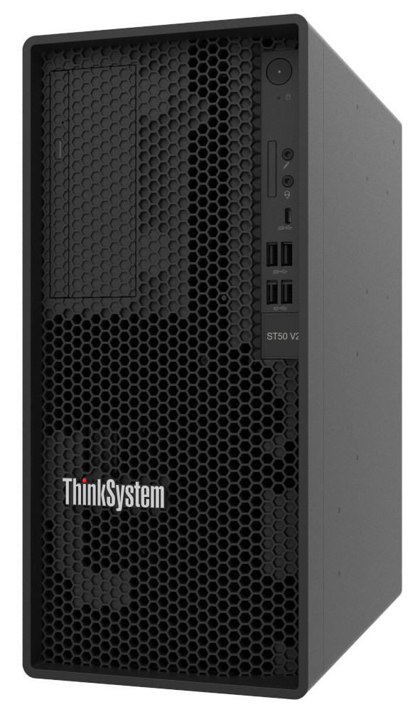 Lenovo ThinkSystem ST50 V2 serveur Tower Intel Xeon E E-2324G 3,1 GHz 8 Go DDR4-SDRAM 500 W