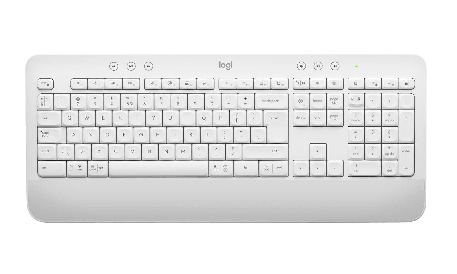 Logitech Signature K650 clavier RF sans fil + Bluetooth QWERTY US International Blanc Logitech Signature K650 clavier RF sans fil + Bluetooth QWERTY US International Blanc