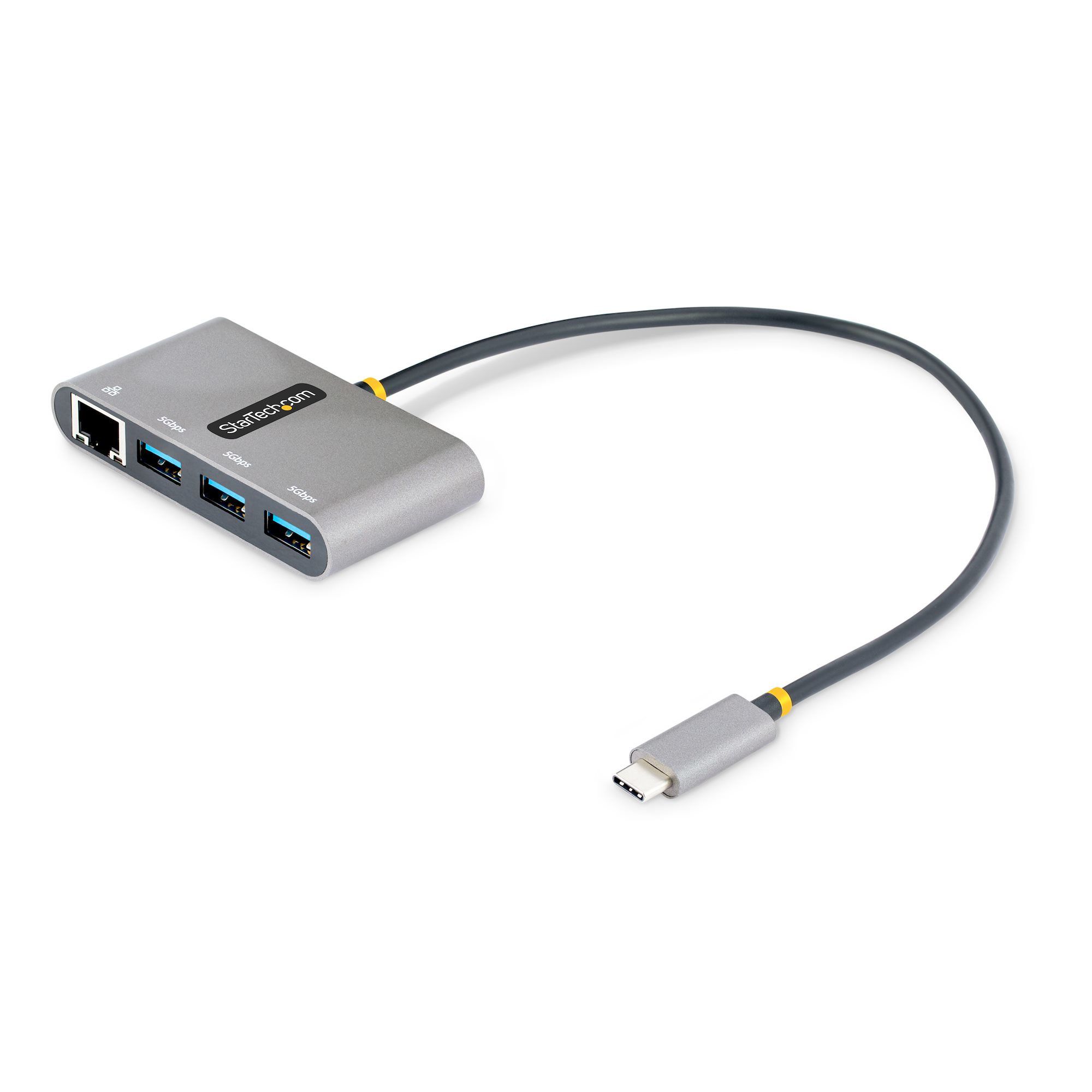 StarTech.com HB30C3A1GEA2 hub & concentrateur USB 3.2 Gen 1 (3.1 Gen 1) Type-C 5000 Mbit/s Gris StarTech.com HB30C3A1GEA2 hub & concentrateur USB 3.2 Gen 1 (3.1 Gen 1) Type-C 5000 Mbit/s Gris