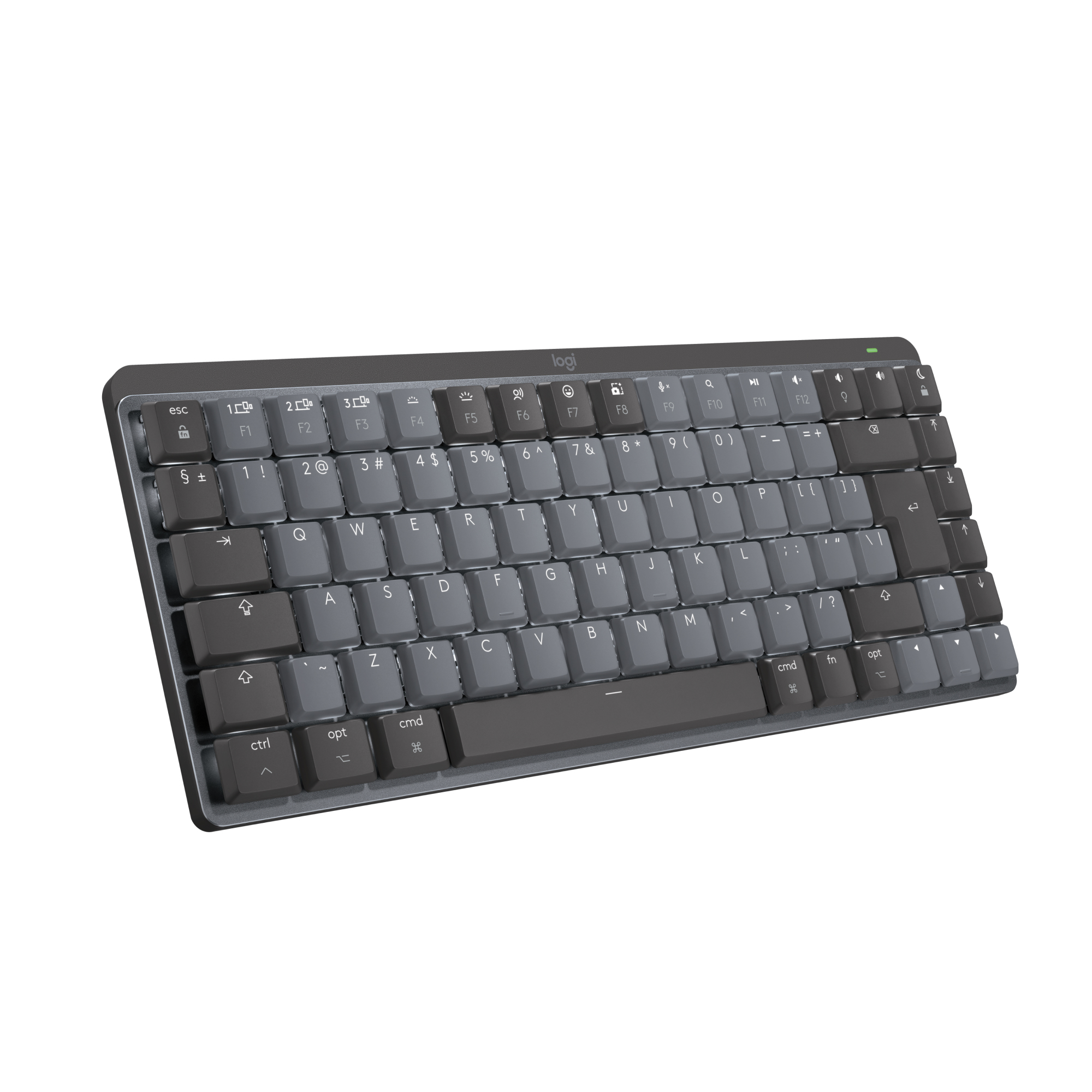 Logitech MX Mini Mechanical for Mac clavier Bluetooth QWERTY US International Graphite, Gris Logitech MX Mini Mechanical for Mac clavier Bluetooth QWERTY US International Graphite, Gris
