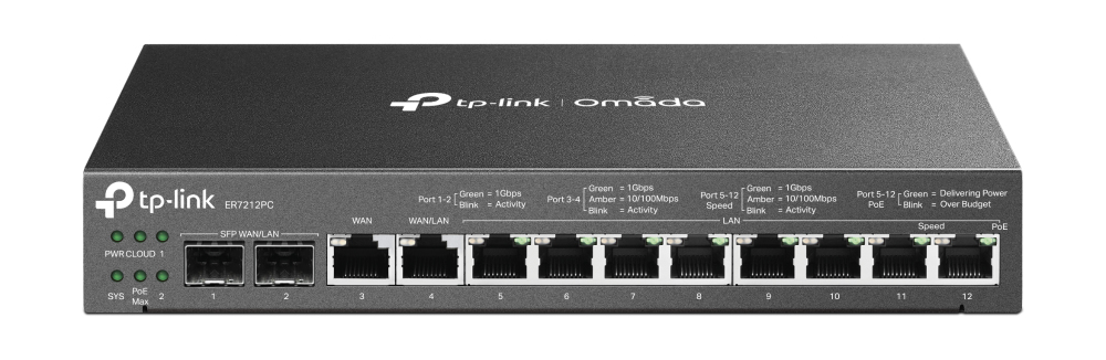 TP-Link ER7212PC Routeur connecté Gigabit Ethernet Noir