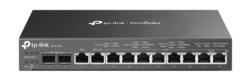 TP-Link ER7212PC Routeur connecté Gigabit Ethernet Noir TP-Link ER7212PC Routeur connecté Gigabit Ethernet Noir