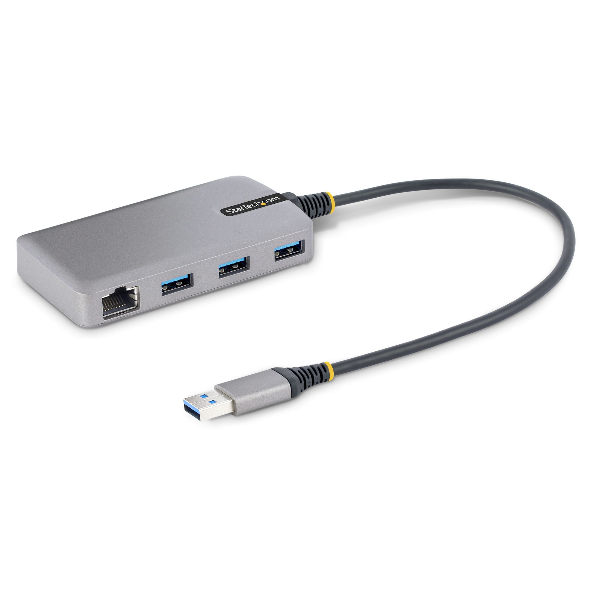 StarTech.com Hub USB 3 Ports - 3x Ports USB-A - Gigabit Ethernet (RJ45) - Mini Hub USB, USB 3.0 5Gbps - Alimentation par Bus - Hub USB pour PC Portable avec Câble de 30 cm - Adaptateur LAN USB - Répartiteur USB StarTech.com Hub USB 3 Ports - 3x Ports USB-A - Gigabit Ethernet (RJ45) - Mini Hub USB, USB 3.0 5Gbps - Alimentation par Bus - Hub USB pour PC Portable avec Câble de 30 cm - Adaptateur LAN USB - Répartiteur USB