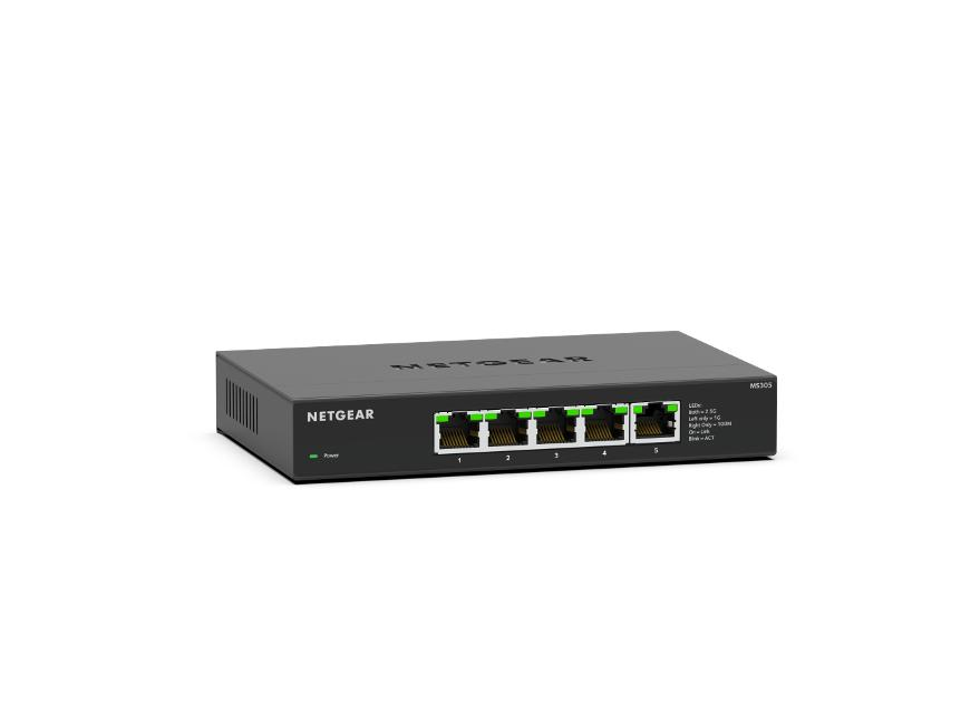 NETGEAR MS305-100EUS commutateur réseau Non-géré 2.5G Ethernet (100/1000/2500) Noir NETGEAR MS305-100EUS commutateur réseau Non-géré 2.5G Ethernet (100/1000/2500) Noir