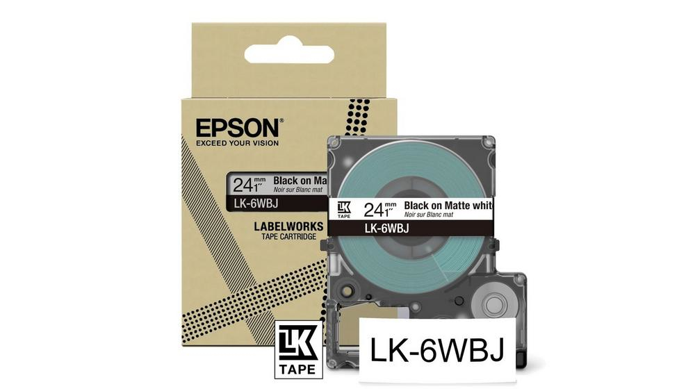 Epson LK-6WBJ Noir, Blanc Epson LK-6WBJ Noir, Blanc
