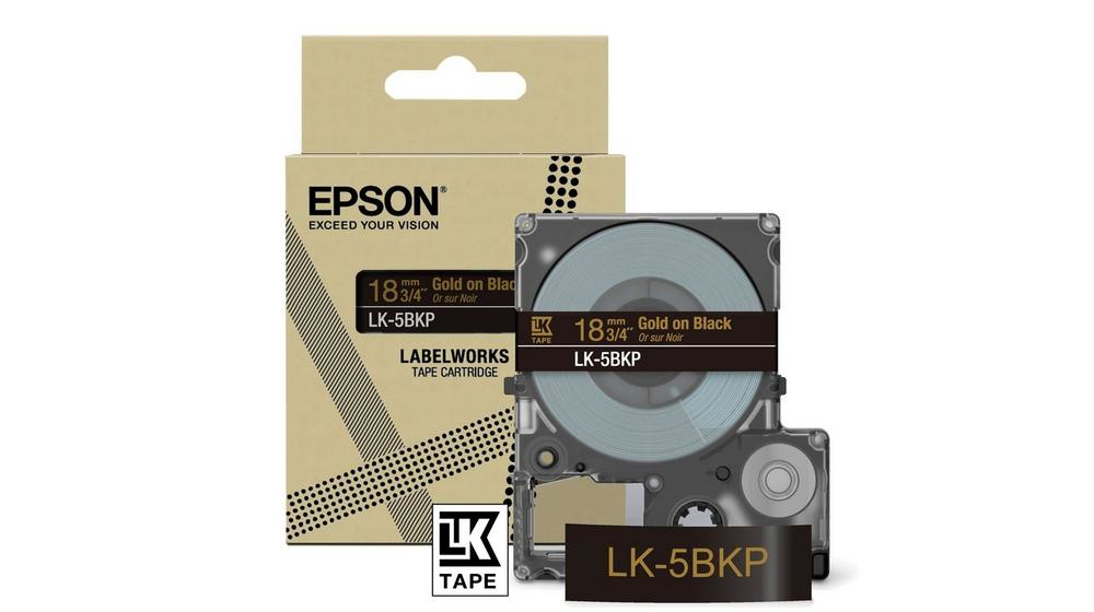 Epson LK-5BKP Noir, Or Epson LK-5BKP Noir, Or