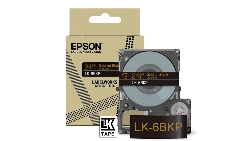 Epson LK-6BKP Noir, Or Epson LK-6BKP Noir, Or