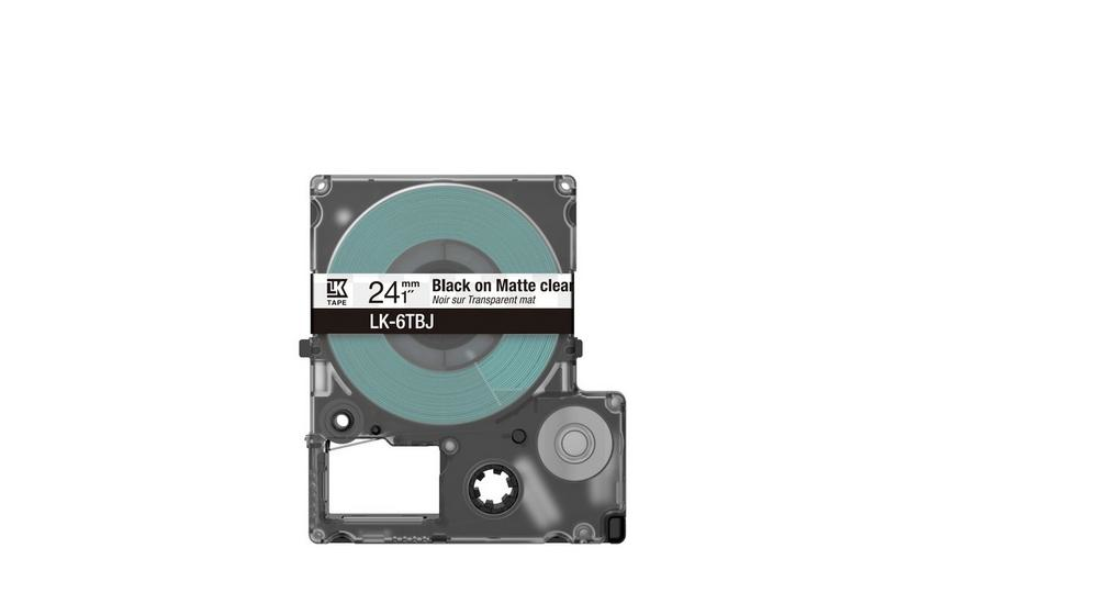 Epson LK-6TBJ Noir, Transparent Epson LK-6TBJ Noir, Transparent