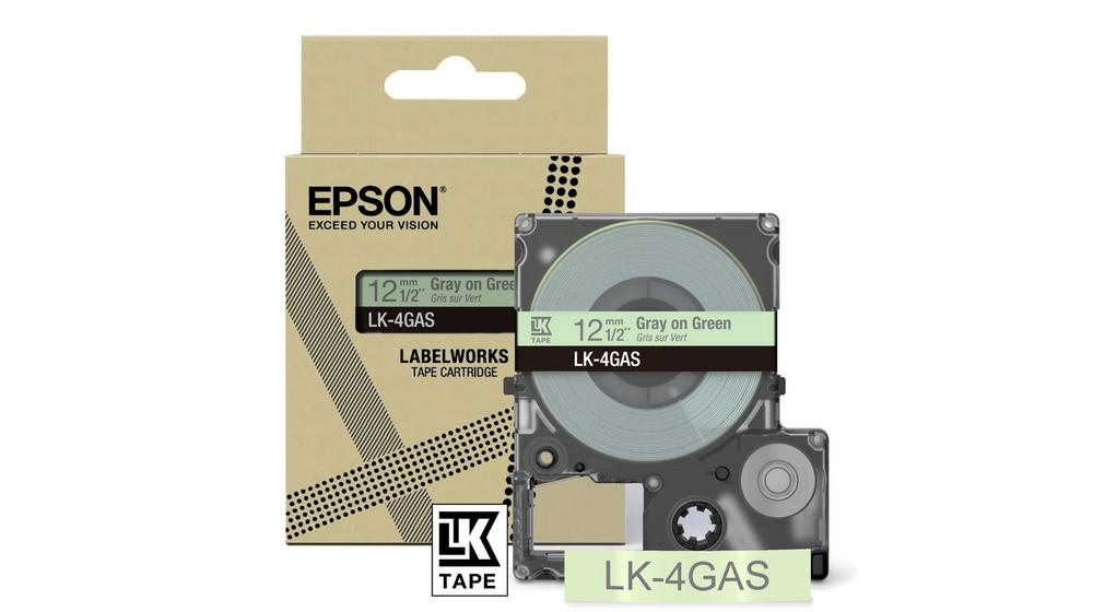 Epson LK-4GAS Gris, Vert clair Epson LK-4GAS Gris, Vert clair