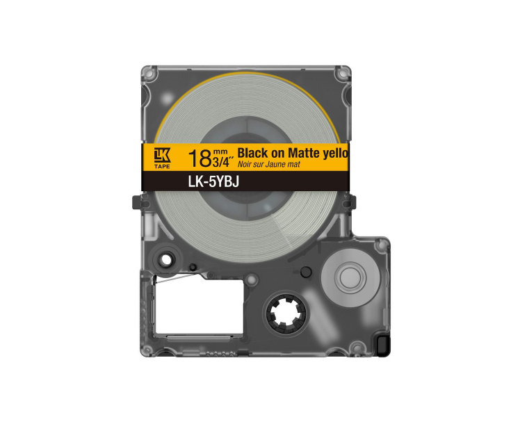 Epson C53S672075 ruban d'étiquette Noir sur jaune Epson C53S672075 ruban d'étiquette Noir sur jaune