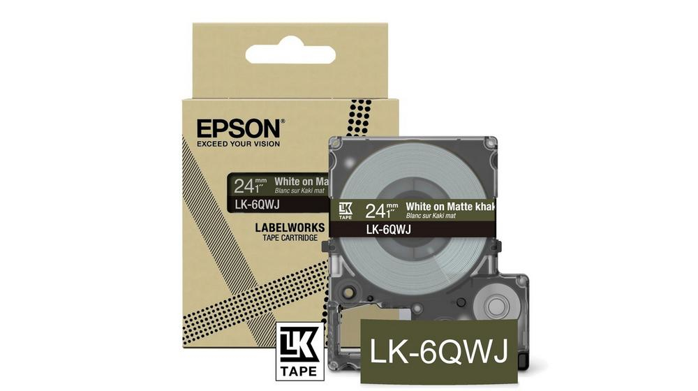 Epson LK-6QWJ Kaki, Blanc Epson LK-6QWJ Kaki, Blanc