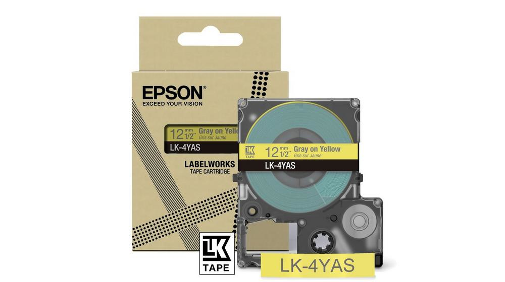 Epson LK-4YAS Gris, Jaune Epson LK-4YAS Gris, Jaune