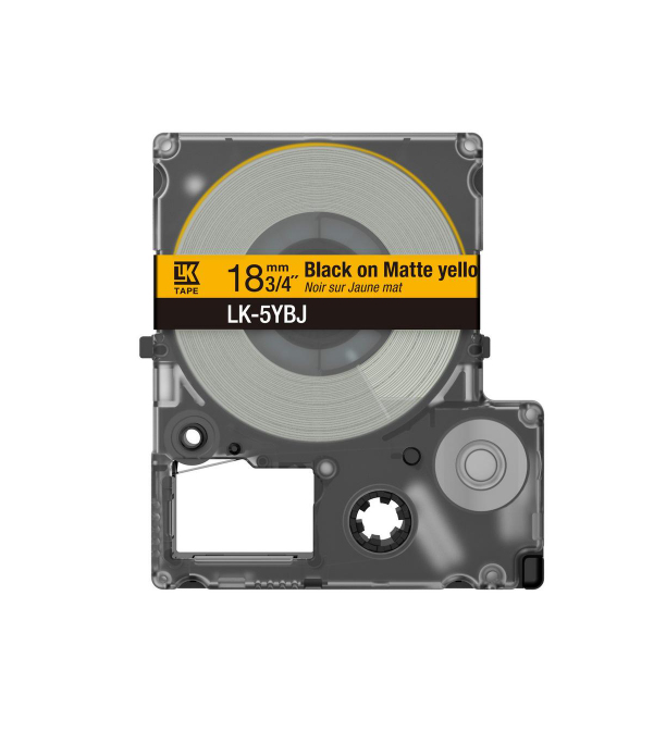 Epson C53S672074 ruban d'étiquette Noir sur jaune Epson C53S672074 ruban d'étiquette Noir sur jaune
