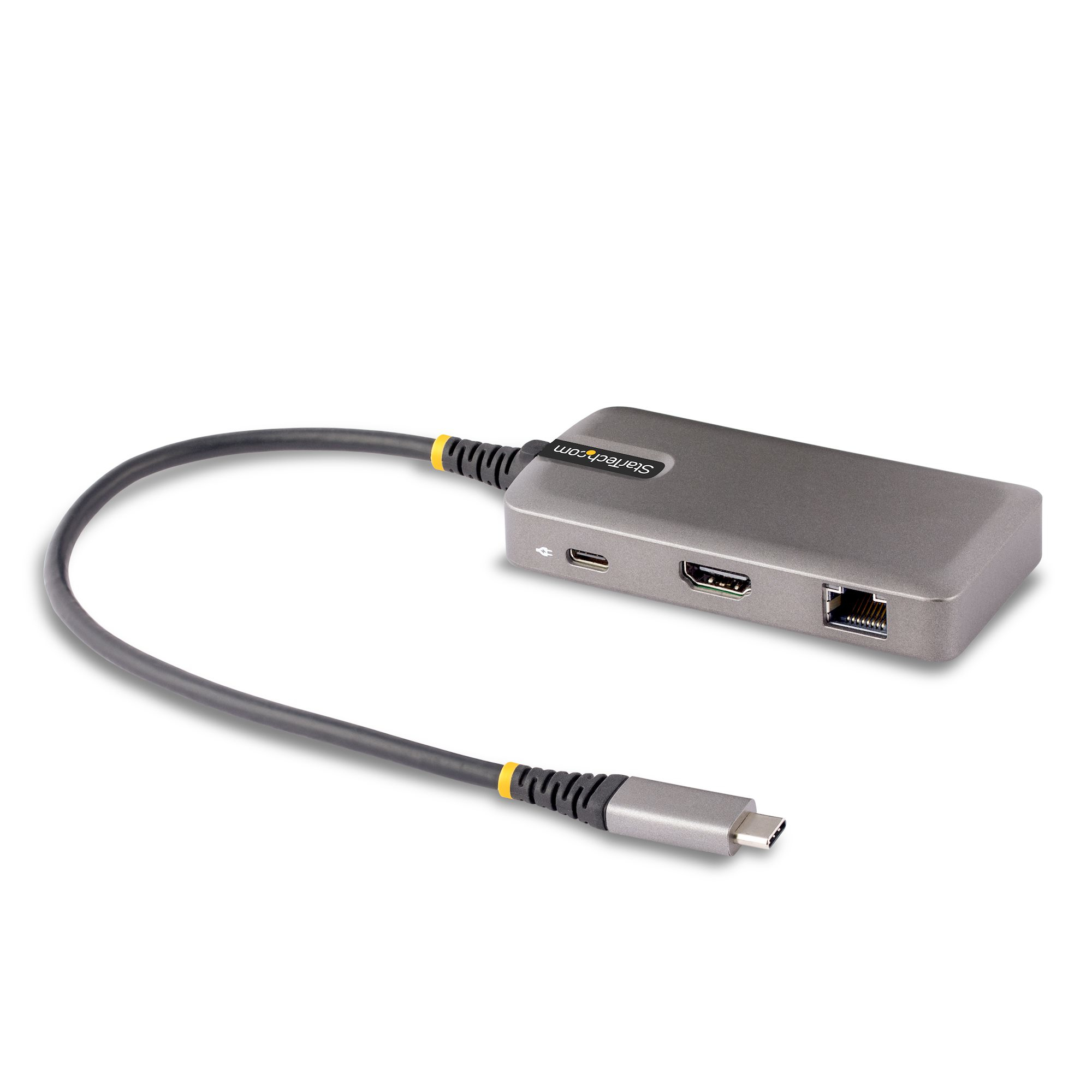 StarTech.com Adaptateur Multiport USB-C - 4K 60Hz HDMI avec HDR - Hub USB 3.0 5Gbps à 2 Ports - 100W Power Delivery Pass-Through - Adaptateur USB Type C vers HDMI - GbE - Docking Station/Station d'Accueil pour PC StarTech.com Adaptateur Multiport USB-C - 4K 60Hz HDMI avec HDR - Hub USB 3.0 5Gbps à 2 Ports - 100W Power Delivery Pass-Through - Adaptateur USB Type C vers HDMI - GbE - Docking Station/Station d'Accueil pour PC