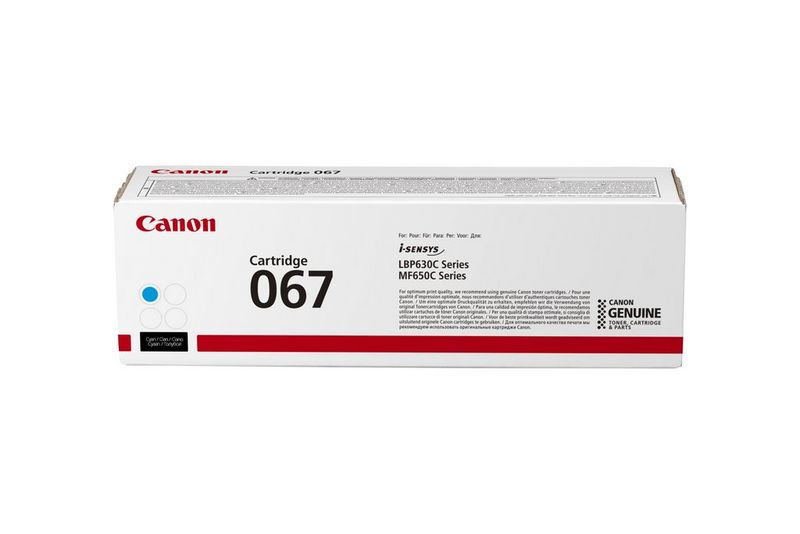 Canon 067 Cartouche de toner 1 pièce(s) Original Cyan Canon 067 Cartouche de toner 1 pièce(s) Original Cyan